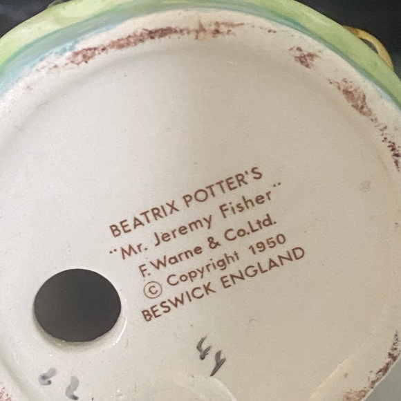 *Sale-Beswick Beatrix Potter “Mr. Jeremy Fisher” 72 Years Old! - Picture 6 of 6
